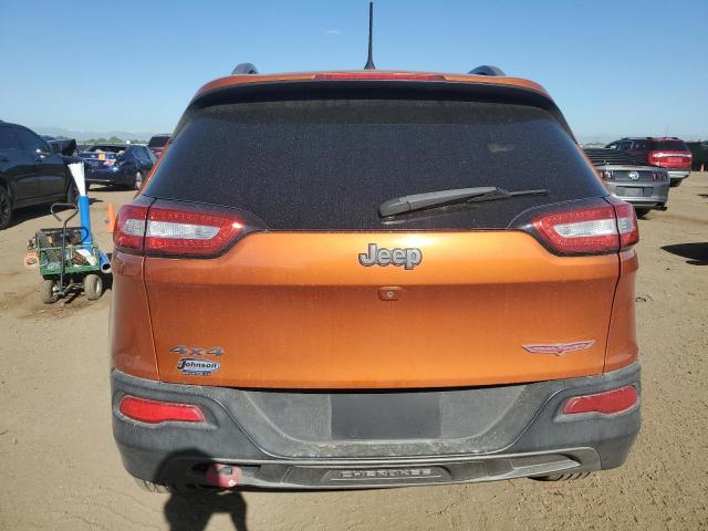 1C4PJMBB8GW343535 - 2016 JEEP CHEROKEE TRAILHAWK ORANGE photo 6