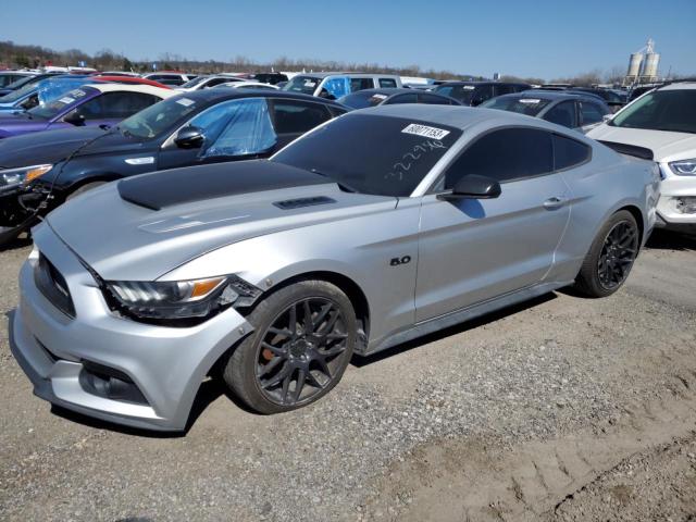 1FA6P8CF0G5322936 - 2016 FORD MUSTANG GT SILVER photo 1