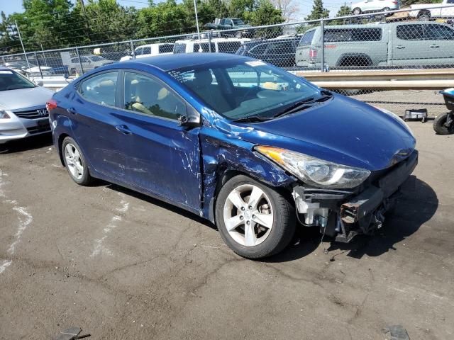 KMHDH4AE8DU620150 - 2013 HYUNDAI ELANTRA GLS BLUE photo 4