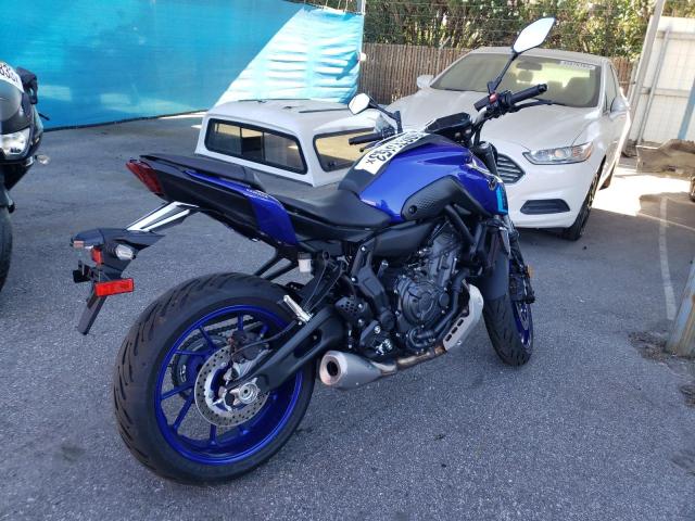 JYARM32Y7NA001322 - 2022 YAMAHA MT07 C BLUE photo 4