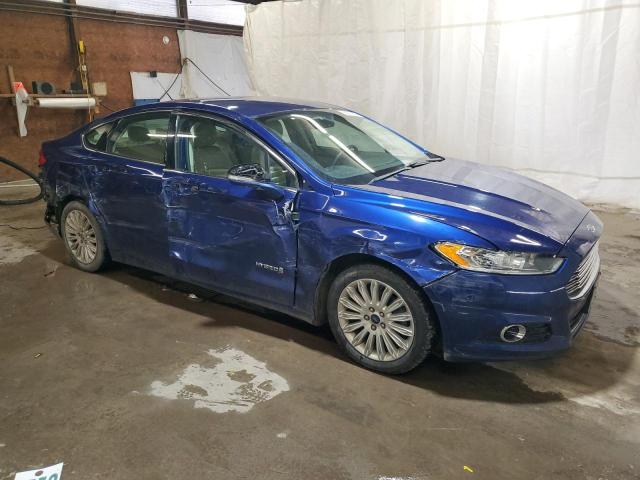 3FA6P0LU1GR182392 - 2016 FORD FUSION SE HYBRID BLUE photo 4