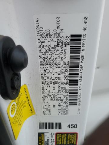 3TMLU4EN5DM124927 - 2013 TOYOTA TACOMA DOUBLE CAB 白色 照片 13