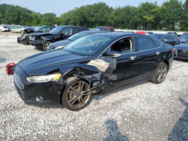 3FA6P0D94DR205847 - 2013 FORD FUSION TITANIUM BLACK photo 1