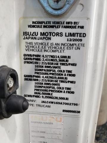 JALC4W169A7002795 - 2010 ISUZU NPR WHITE photo 13