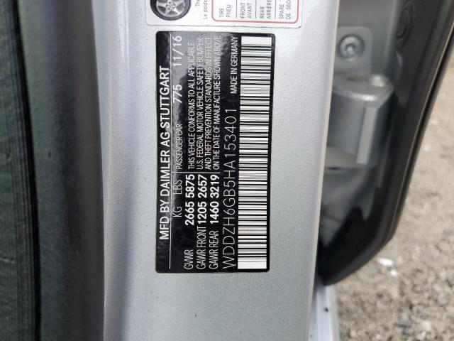 WDDZH6GB5HA153401 - 2017 MERCEDES-BENZ E 400 4MATIC SILVER photo 12