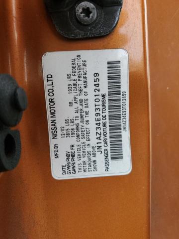 JN1AZ34E93T012459 - 2003 NISSAN 350Z COUPE ORANGE photo 12