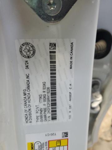 2HGFE2F59RH116236 - 2024 HONDA CIVIC SPORT თეთრი ფოტო 12