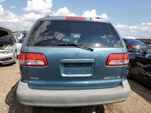 4T3ZF13CX1U351481 - 2001 TOYOTA SIENNA LE BLUE photo 6