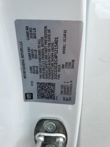 1GCGSCEC4P1215401 - 2023 CHEVROLET COLORADO LT WHITE photo 13