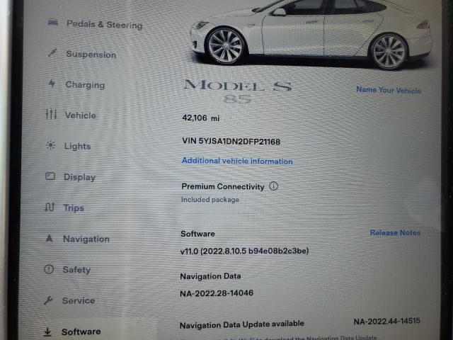 5YJSA1DN2DFP21168 - 2013 TESLA MODEL S Ağ foto 9