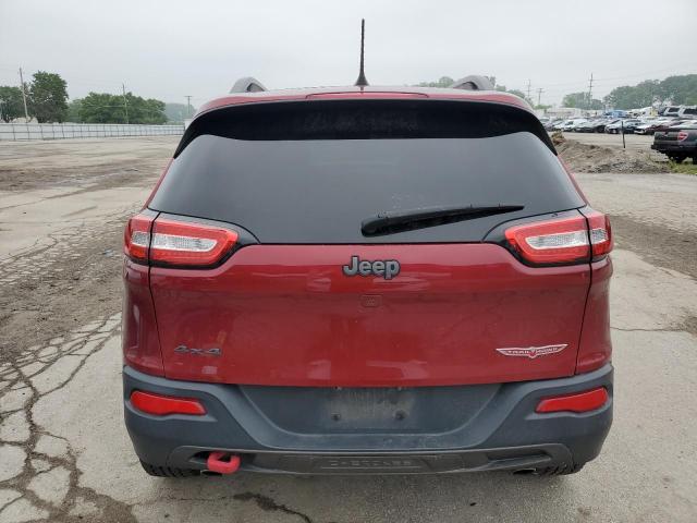 1C4PJMBS5GW337708 - 2016 JEEP CHEROKEE TRAILHAWK RED photo 6