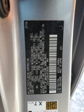 JTLKT324X64105040 - 2006 TOYOTA SCION XB GRAY photo 12