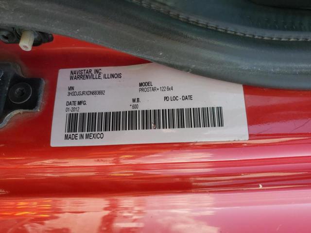 3HSDJSJRXDN683692 - 2013 INTERNATIONAL PROSTAR RED photo 10