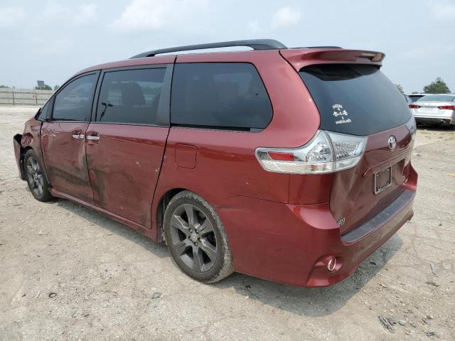 5TDXK3DC4GS716003 - 2016 TOYOTA SIENNA SE BURGUNDY photo 2