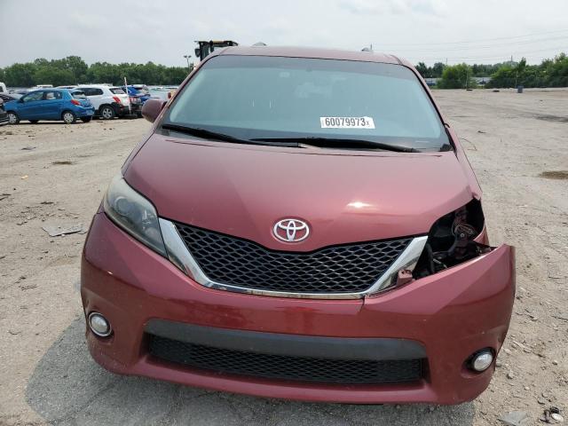 5TDXK3DC4GS716003 - 2016 TOYOTA SIENNA SE BURGUNDY photo 5