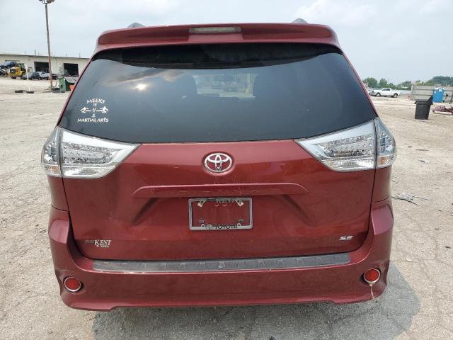 5TDXK3DC4GS716003 - 2016 TOYOTA SIENNA SE BURGUNDY photo 6