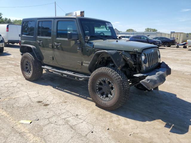 1C4BJWDG1FL616524 - 2015 JEEP WRANGLER U SPORT GREEN photo 4