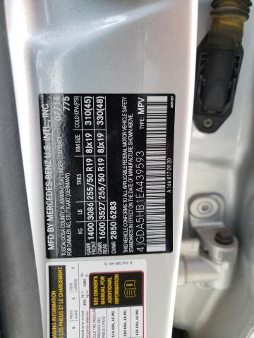 4JGDA5HB1EA439593 - 2014 MERCEDES-BENZ ML 350 4MATIC SILVER photo 13