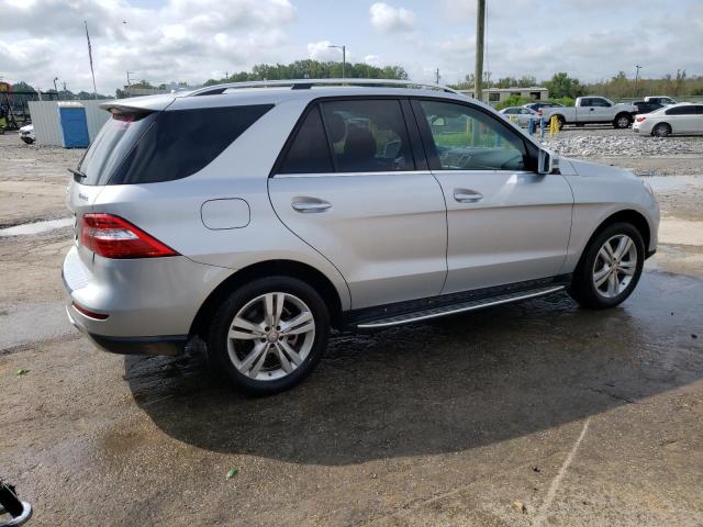 4JGDA5HB1EA439593 - 2014 MERCEDES-BENZ ML 350 4MATIC SILVER photo 3