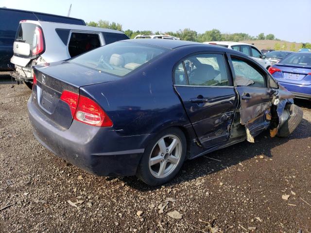 1HGFA165X7L015437 - 2007 HONDA CIVIC LX BLUE photo 3