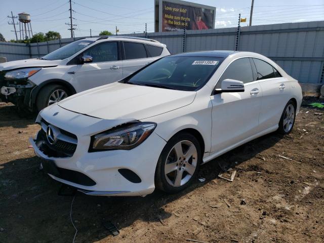 WDDSJ4GB4JN667054 - 2018 MERCEDES-BENZ CLA 250 4MATIC WHITE photo 1