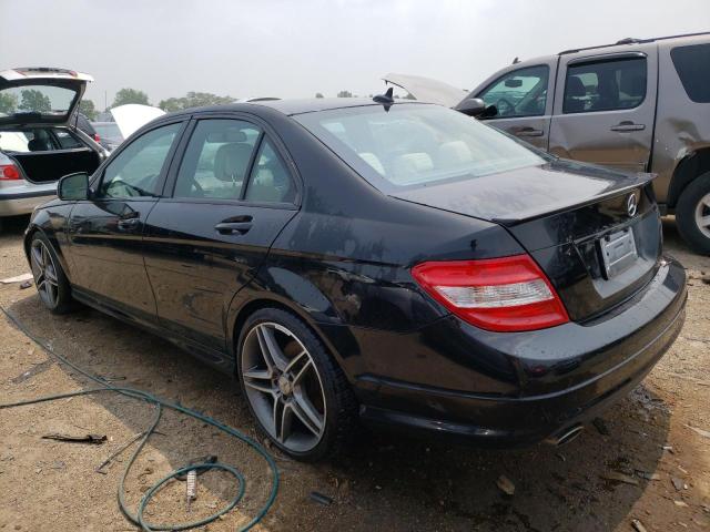 WDDGF56X48F090055 - 2008 MERCEDES-BENZ C 350 BLACK photo 2