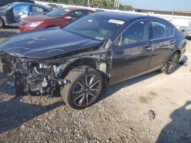 JH4KC2F97LC000290 - 2020 ACURA RLX SPORT HYBRID ADVANCE GRAY photo 1