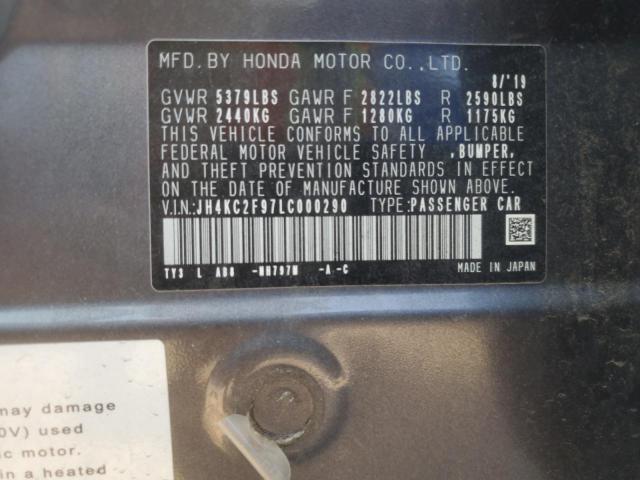 JH4KC2F97LC000290 - 2020 ACURA RLX SPORT HYBRID ADVANCE GRAY photo 13