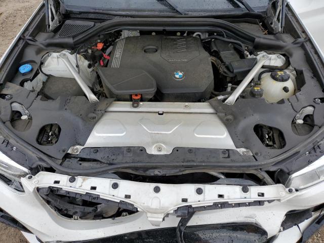 5UXTY3C00M9F54404 - 2021 BMW X3 SDRIVE30I WHITE photo 12