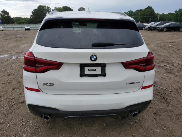 5UXTY3C00M9F54404 - 2021 BMW X3 SDRIVE30I WHITE photo 6