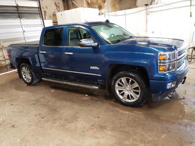 3GCUKTEC2FG416622 - 2015 CHEVROLET SILVER1500 K1500 HIGH COUNTRY BLUE photo 4