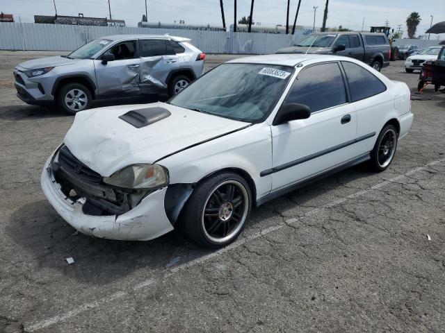 1HGEJ6221YL123077 - 2000 HONDA CIVIC DX WHITE photo 1