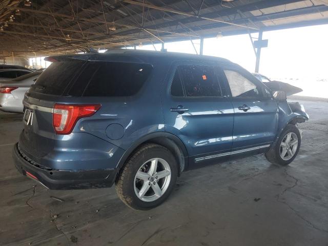 1FM5K7D81KGA46970 - 2019 FORD EXPLORER XLT 蓝色 照片 3