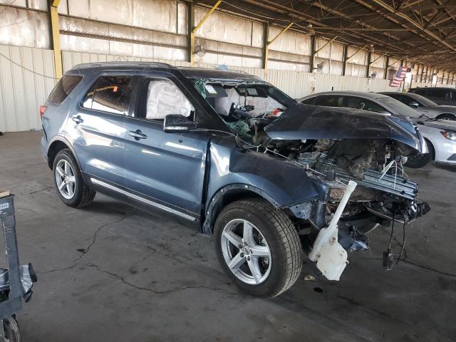 1FM5K7D81KGA46970 - 2019 FORD EXPLORER XLT 蓝色 照片 4