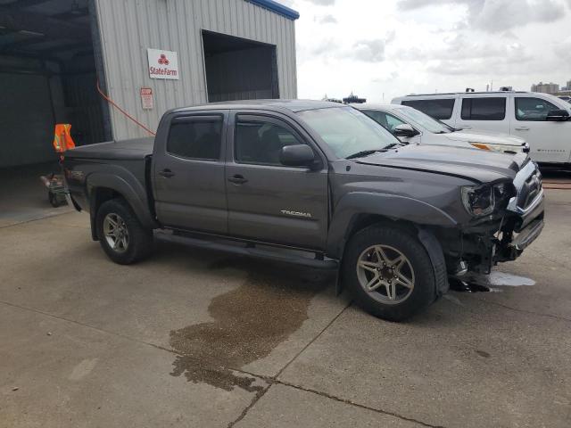 5TFJU4GN3DX045237 - 2013 TOYOTA TACOMA DOUBLE CAB PRERUNNER GRAY photo 4