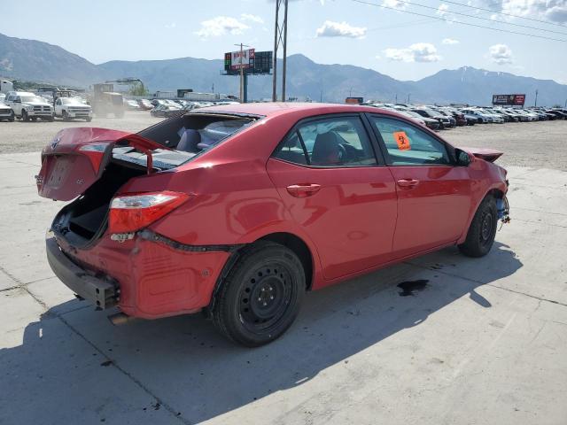 2T1BURHE4GC607259 - 2016 TOYOTA COROLLA L RED photo 3