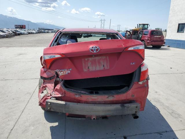 2T1BURHE4GC607259 - 2016 TOYOTA COROLLA L RED photo 6