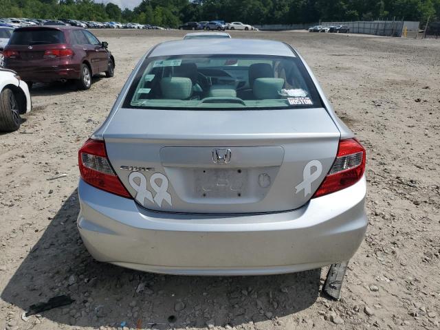 2HGFB2F59CH584953 - 2012 HONDA CIVIC LX SILVER photo 6