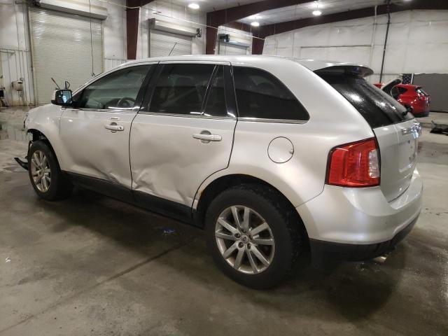 2FMDK4KC0BBA61842 - 2011 FORD EDGE LIMITED SILVER photo 2