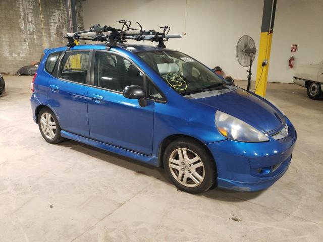 JHMGD38617S012930 - 2007 HONDA FIT S BLUE photo 4