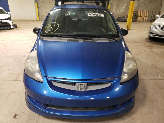 JHMGD38617S012930 - 2007 HONDA FIT S 蓝色 照片 5