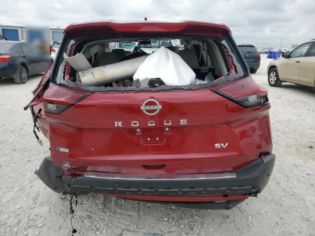 5N1BT3BA1NC671234 - 2022 NISSAN ROGUE SV BURGUNDY photo 6