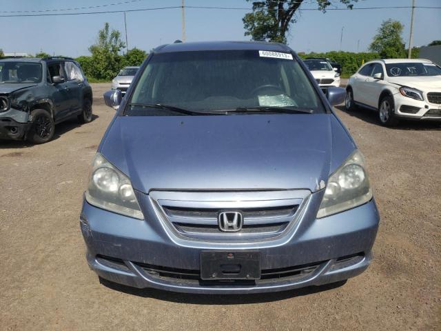 5FNRL38427B502947 - 2007 HONDA ODYSSEY EX BLUE photo 5