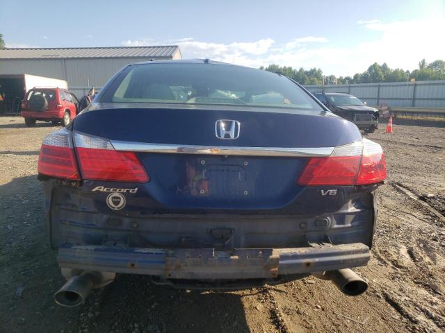 1HGCR3F84EA015329 - 2014 HONDA ACCORD EXL BLUE photo 6