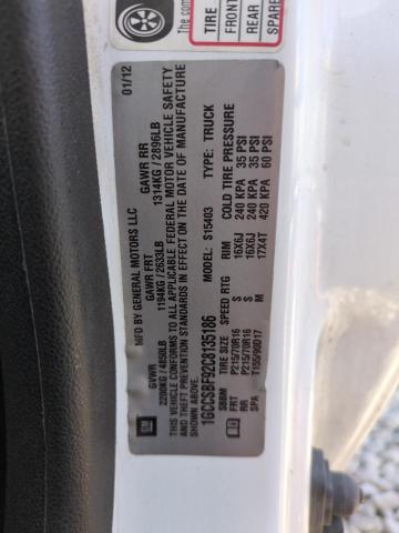 1GCCSBF92C8135186 - 2012 CHEVROLET COLORADO 白色 照片 12