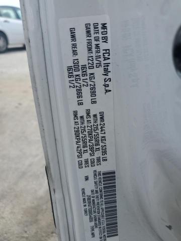 ZFBERFAT7G6B54855 - 2016 RAM PROMASTER WHITE photo 13