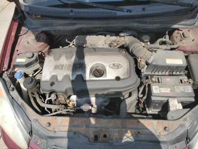 KMHCN45C26U052459 - 2006 HYUNDAI ACCENT GLS BURGUNDY photo 11