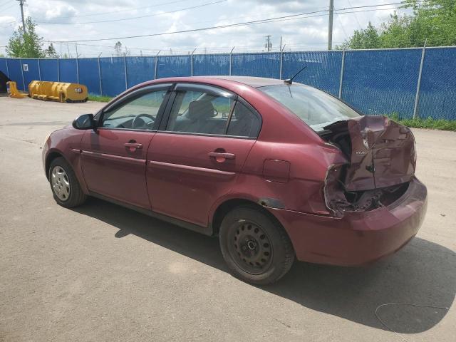 KMHCN45C26U052459 - 2006 HYUNDAI ACCENT GLS BURGUNDY photo 2