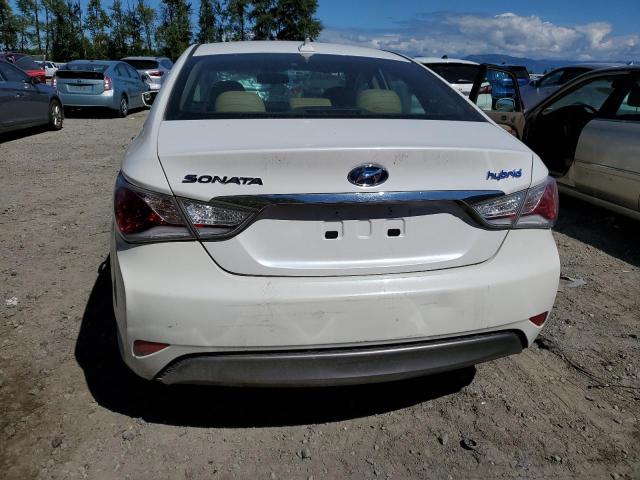 KMHEC4A46CA040311 - 2012 HYUNDAI SONATA HYBRID WHITE photo 6