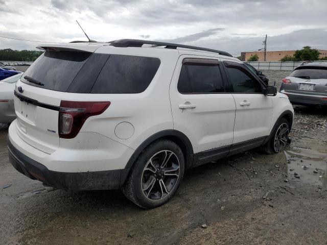 1FM5K8GT7FGA37671 - 2015 FORD EXPLORER SPORT WHITE photo 3